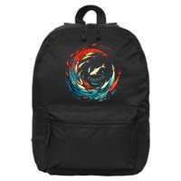 Chosen Fish Swim Against The Current Bible Verse Christian 16 in Basic Backpack