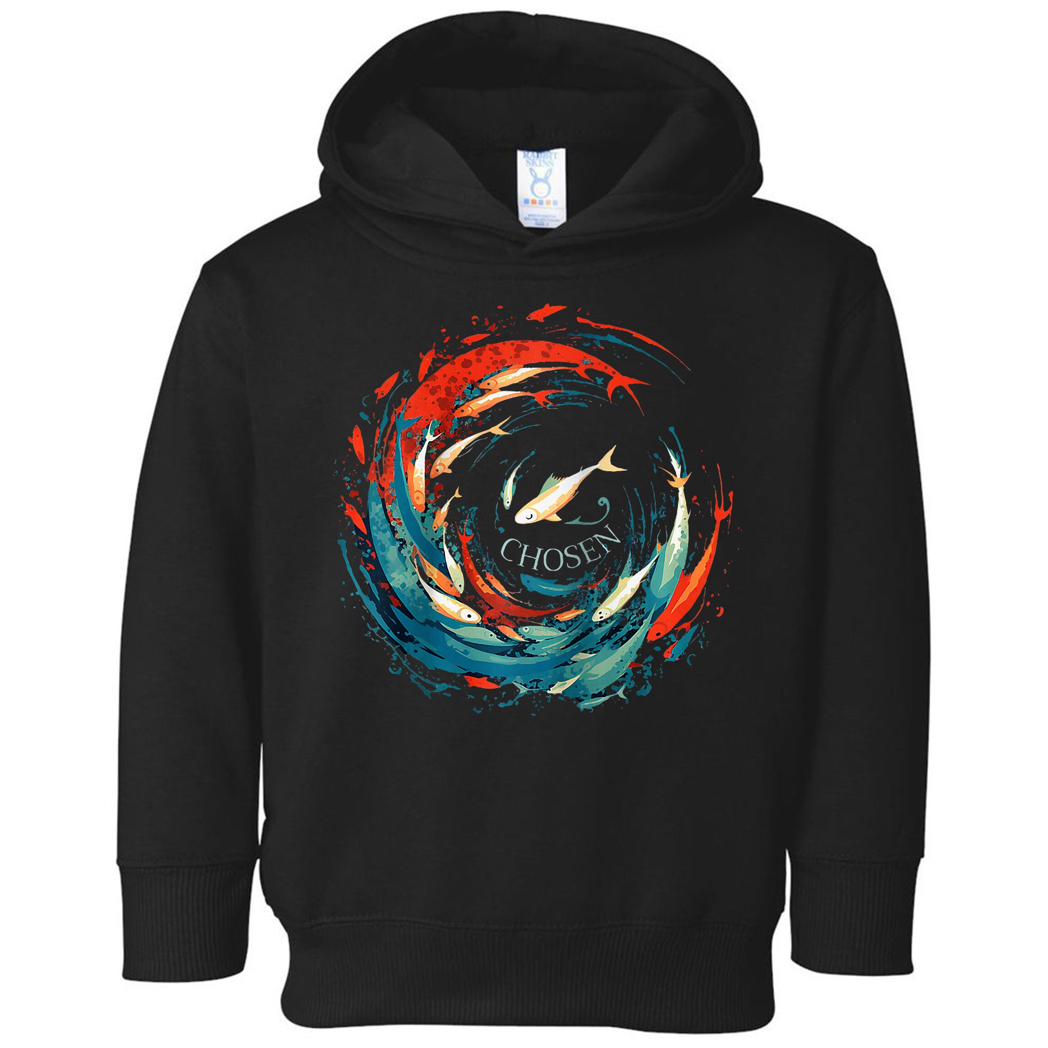 Chosen Fish Swim Against The Current Bible Verse Christian Toddler Hoodie