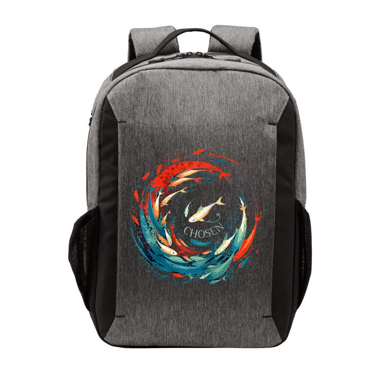 Chosen Fish Swim Against The Current Bible Verse Christian Vector Backpack