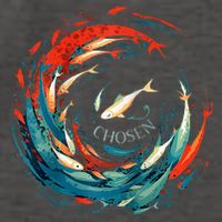 Chosen Fish Swim Against The Current Bible Verse Christian Vector Backpack