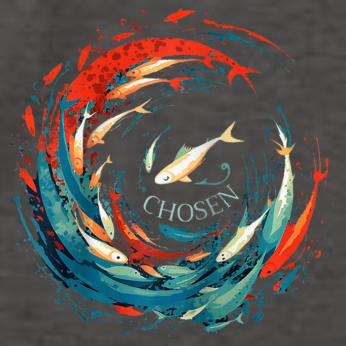Chosen Fish Swim Against The Current Bible Verse Christian Vector Backpack