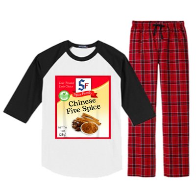 Chinese Five Spice Condiment Holiday Spice Group Costumes Raglan Sleeve Pajama Set