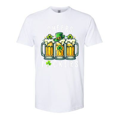 Cheers Fuckers St Patricks Day Funny Beer Drinking Mugs Softstyle® CVC T-Shirt