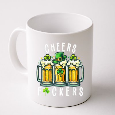 Cheers Fuckers St Patricks Day Funny Beer Drinking Mugs Coffee Mug