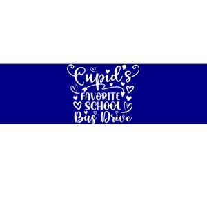 Cupid's Favorite School Bus Drive Gift Funny Valentines Day Funny Gift Bumper Sticker