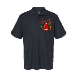 Christmas Football Santa Hat Sports Xmas Team Lovers Holiday Softstyle Adult Sport Polo