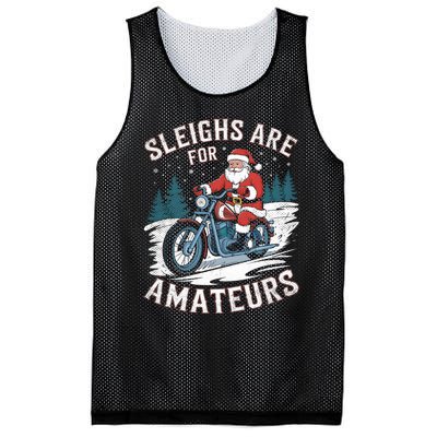 Christmas Funny Santa Claus Humor Xmas Holiday Motorcycle Mesh Reversible Basketball Jersey Tank