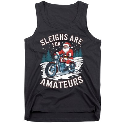 Christmas Funny Santa Claus Humor Xmas Holiday Motorcycle Tank Top