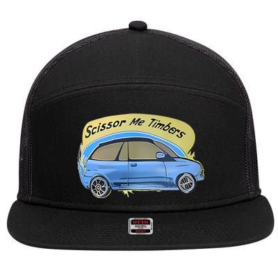 Connor Flintoft Scissor Me Timbers Car 7 Panel Mesh Trucker Snapback Hat