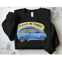 Connor Flintoft Scissor Me Timbers Car Sweatshirt