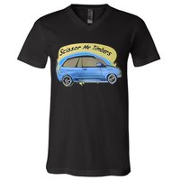 Connor Flintoft Scissor Me Timbers Car V-Neck T-Shirt