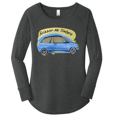 Connor Flintoft Scissor Me Timbers Car Women's Perfect Tri Tunic Long Sleeve Shirt