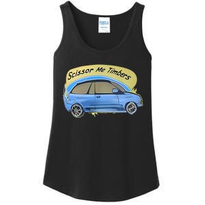 Connor Flintoft Scissor Me Timbers Car Ladies Essential Tank