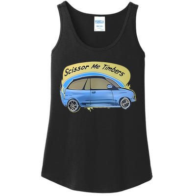 Connor Flintoft Scissor Me Timbers Car Ladies Essential Tank