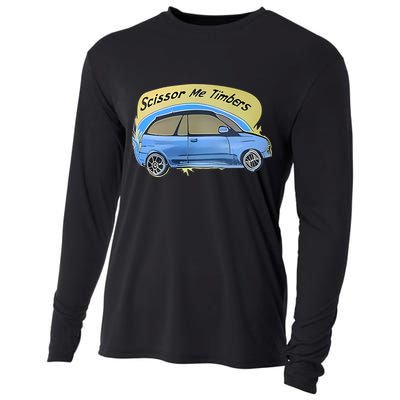 Connor Flintoft Scissor Me Timbers Car Cooling Performance Long Sleeve Crew