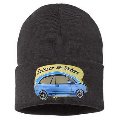 Connor Flintoft Scissor Me Timbers Car Sustainable Knit Beanie