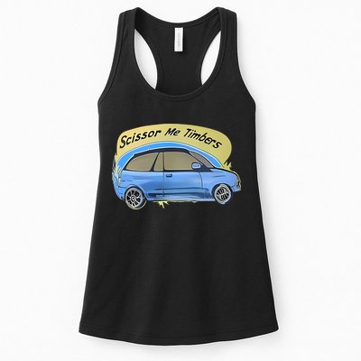 Connor Flintoft Scissor Me Timbers Car Womens Tank Top
