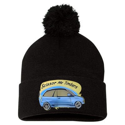 Connor Flintoft Scissor Me Timbers Car Pom Pom 12in Knit Beanie