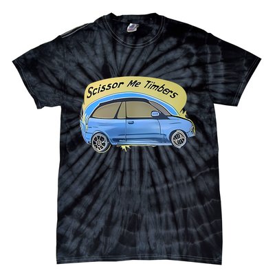Connor Flintoft Scissor Me Timbers Car Tie-Dye T-Shirt