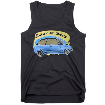 Connor Flintoft Scissor Me Timbers Car Tank Top