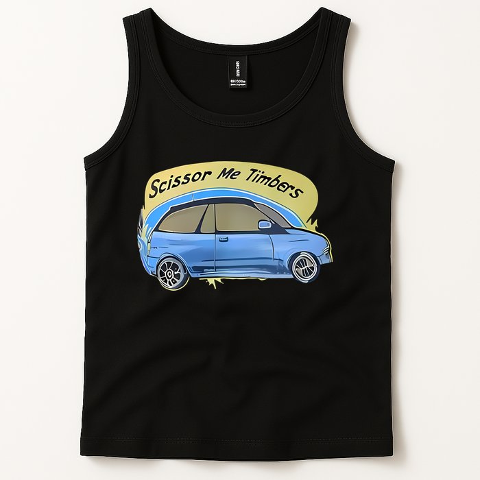 Connor Flintoft Scissor Me Timbers Car Tank Top