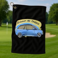 Connor Flintoft Scissor Me Timbers Car Golf Towel