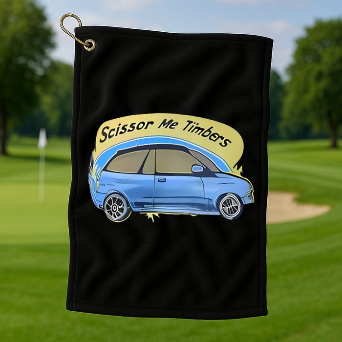 Connor Flintoft Scissor Me Timbers Car Golf Towel
