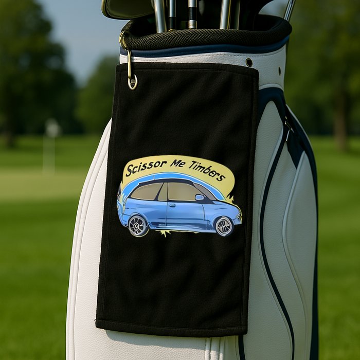 Connor Flintoft Scissor Me Timbers Car Golf Towel