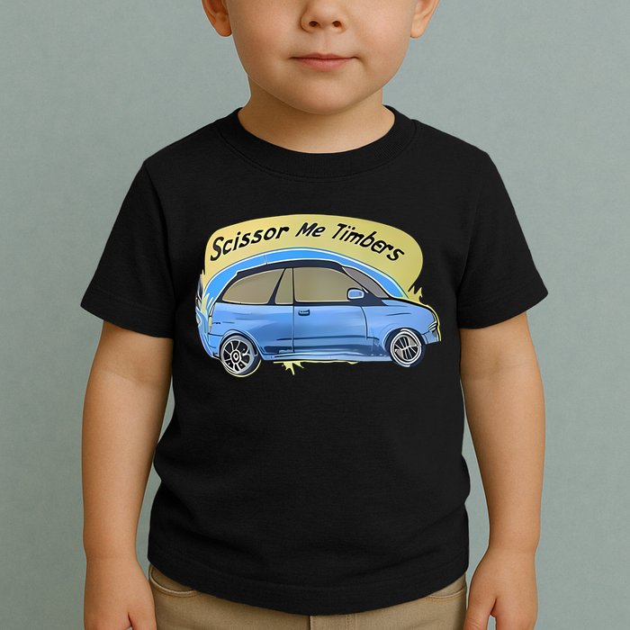 Connor Flintoft Scissor Me Timbers Car Toddler T-Shirt