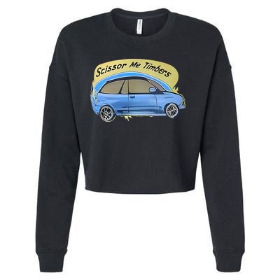 Connor Flintoft Scissor Me Timbers Car Cropped Pullover Crew