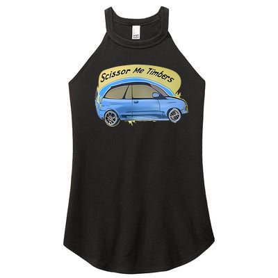 Connor Flintoft Scissor Me Timbers Car Women's Perfect Tri Rocker Tank