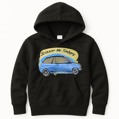 Connor Flintoft Scissor Me Timbers Car Kids Hoodie