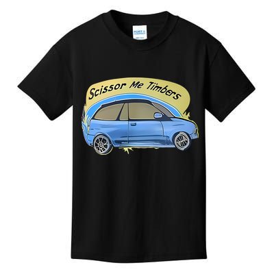 Connor Flintoft Scissor Me Timbers Car Kids T-Shirt