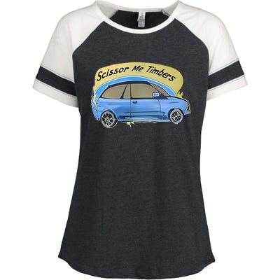 Connor Flintoft Scissor Me Timbers Car Enza Ladies Jersey Colorblock Tee