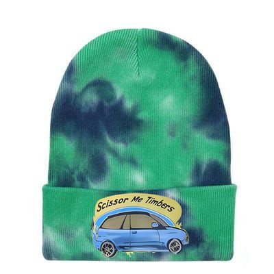 Connor Flintoft Scissor Me Timbers Car Tie Dye 12in Knit Beanie