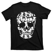 Cows Farm Skeleton Halloween Farmer Cow Skull T-Shirt