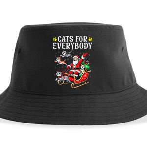 Cats For Santa Everybody Christmas Cat Sustainable Bucket Hat