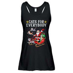 Cats For Santa Everybody Christmas Cat Ladies Essential Flowy Tank