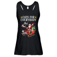 Cats For Santa Everybody Christmas Cat Ladies Essential Flowy Tank