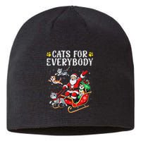 Cats For Santa Everybody Christmas Cat Sustainable Beanie