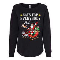 Cats For Santa Everybody Christmas Cat Womens California Wash Sweatshirt