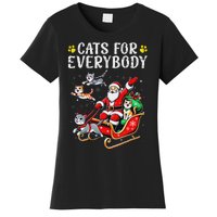 Cats For Santa Everybody Christmas Cat Women's T-Shirt