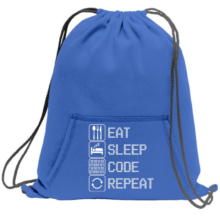 Code Funny Software Sweatshirt Cinch Pack Bag