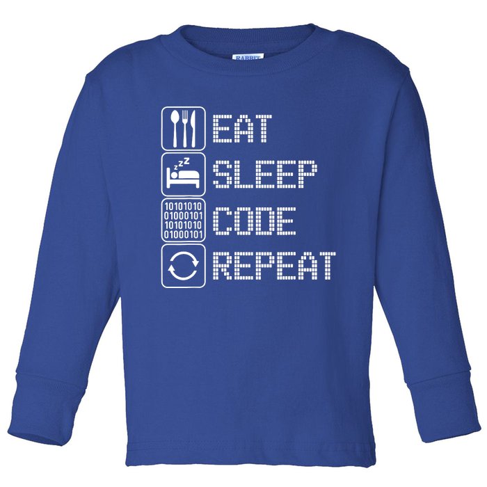 Code Funny Software Toddler Long Sleeve Shirt