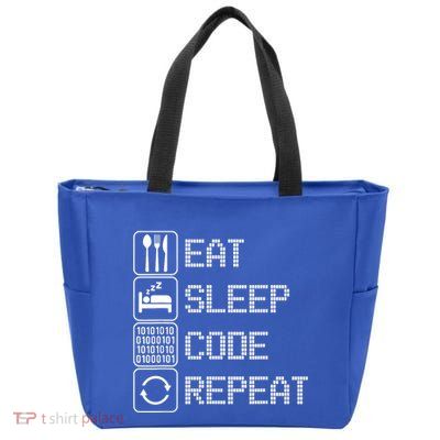 Code Funny Software Zip Tote Bag