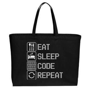 Code Funny Software Cotton Canvas Jumbo Tote