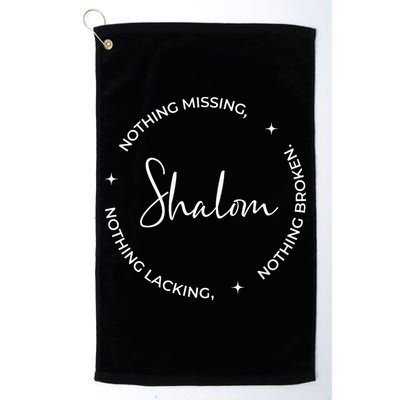 Christian Faith Shalom A Gift Golf Towel