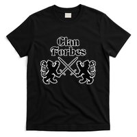 Clan Forbes Scottish Swords Lion T-Shirt