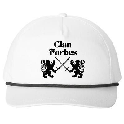 Clan Forbes Scottish Swords Lion Snapback Five-Panel Rope Hat