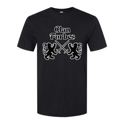 Clan Forbes Scottish Swords Lion Softstyle CVC T-Shirt